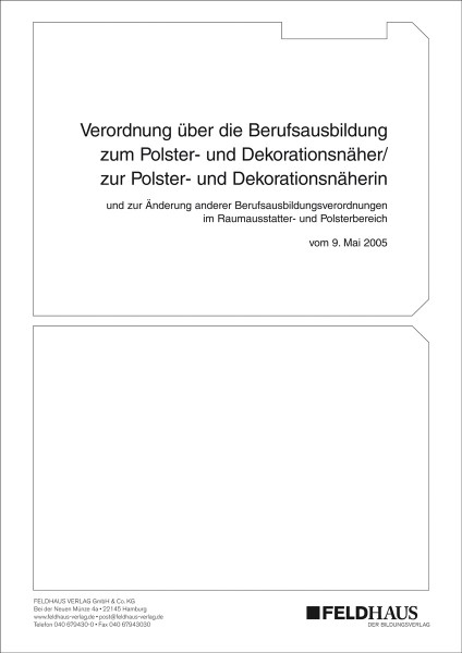 Polster- und Dekorationsnäher/-in