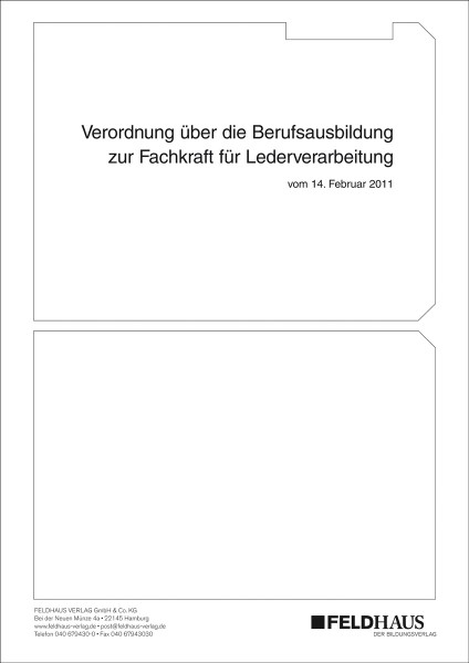 Fachkraft für Lederverarbeitung