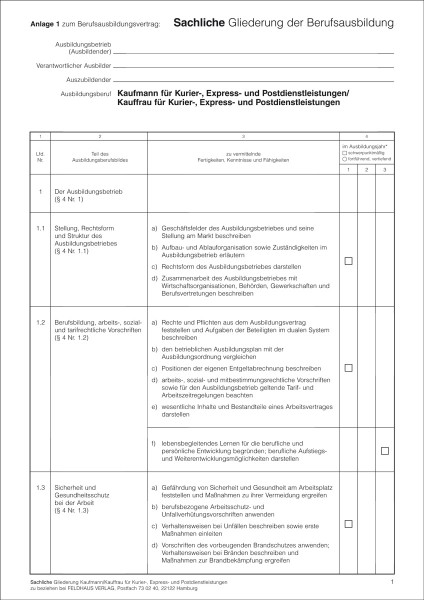 Kaufmann/Kauffrau für Kurier-, Express-und Postdienstleistungen