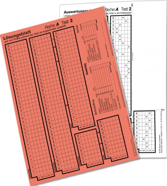 Auswertungsschablone A 2