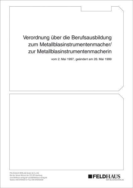 Metallblasinstrumentenmacher/-in (Industrie)