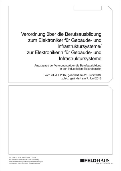 Elektroniker/-in für Gebäude- und Infrastruktursysteme