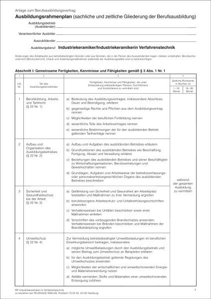 Industriekeramiker/-in Verfahrenstechnik