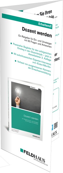 Dozent werden, Flyer zum Buch