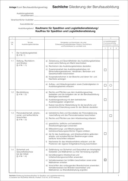 Kaufmann/Kauffrau für Spedition und Logistikdienstleistungen
