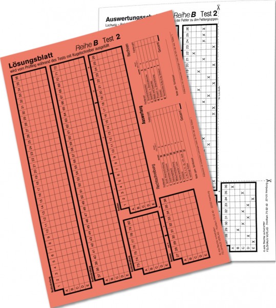 Auswertungsschablone B 2