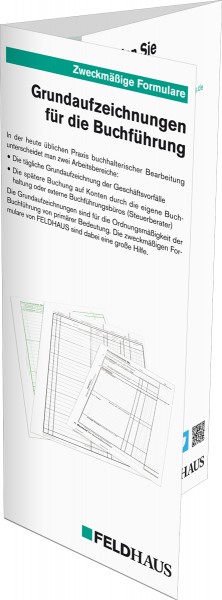 Grundaufzeichnungen für die Buchführung, Flyer zum Thema