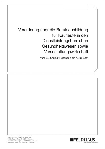 Kaufleute in den Dienstleistungsbereichen Gesundheitswesen sowie Veranstaltungswirtschaft