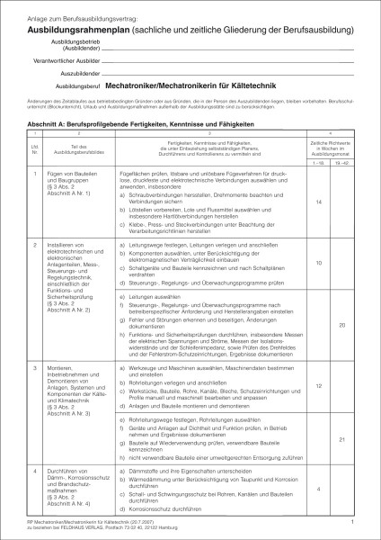 Mechatroniker/-in für Kältetechnik