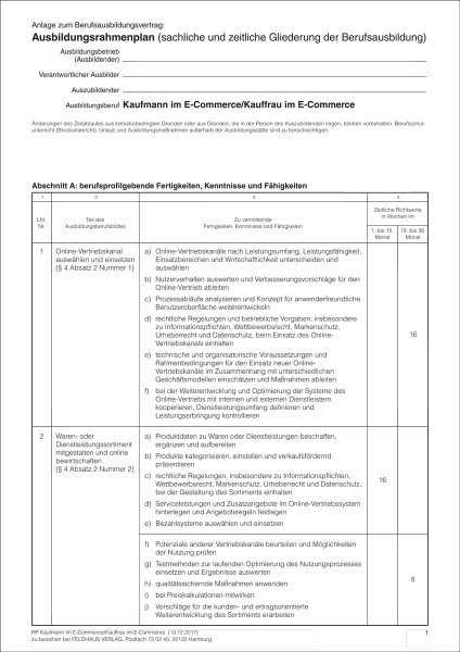 Kaufmann/-frau im E-Commerce