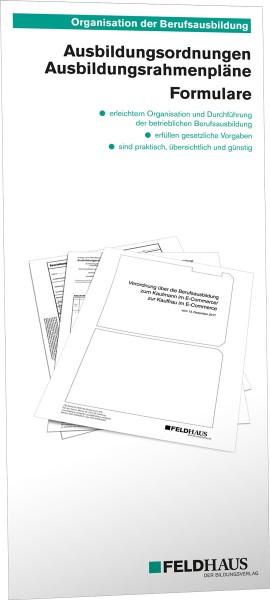 Ausbildungsordnungen/-rahmenpläne, Prospekt