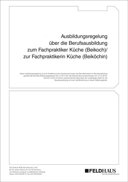 Fachpraktiker/in Küche (Beikoch/Beiköchin) (Beruf für Menschen mit Behinderungen)